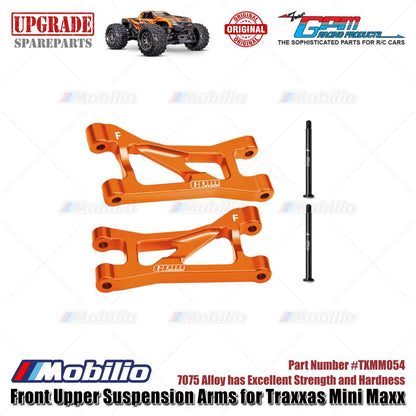GPM Part #TXMM054 7075 Alloy Front Upper Suspension Arms for RC Traxxas Mini Maxx