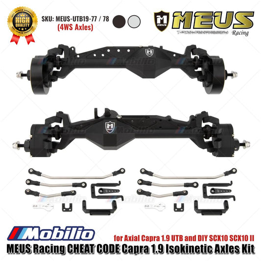 MEUS Racing CHEAT CODE Capra 1.9 Isokinetic Axles Kit 4WS MEUS-UTB19-77 / 78 for Axial Capra 1.9 UTB and DIY SCX10 SCX10 II
