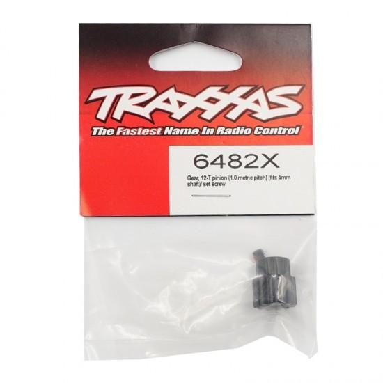 Traxxas Part #6482X 12-T Pinion Gear Machined Hardened Steel 1.0 Metric Pitch fits 5mm Shaft RC Sledge