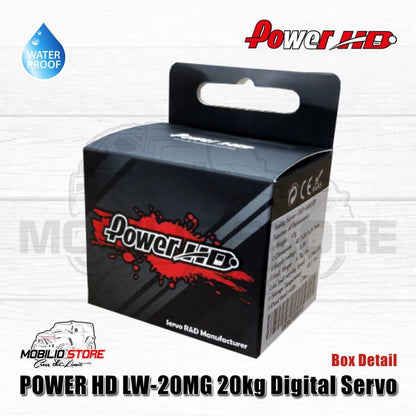 Power HD LW-20MG Digital Servo Waterproof LiFe 6.6V 20 Kg Metal Gear
