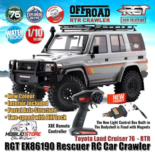 RGT EX86190 Rescuer Toyota Land Cruiser 76 Mobil RC Crawler 1/10 RTR