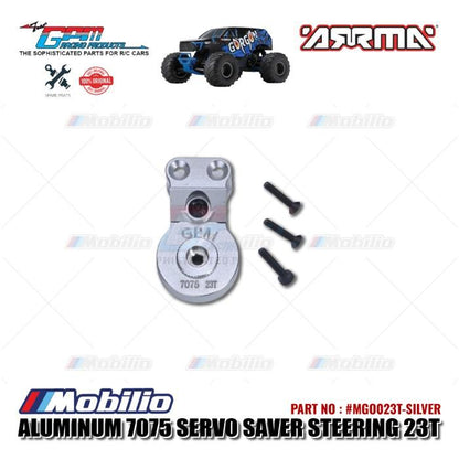 GPM Part #MGO023T Aluminum 7075 Servo Saver Steering 23T with Built-in Spring Arrma Gorgon Mega Monster Truck