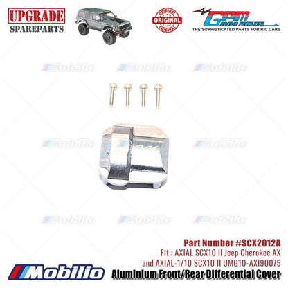 GPM Part #SCX2012A Aluminium Front Rear Differential Cover RC Upgrade Axial SCX10 II Crawler Adventure