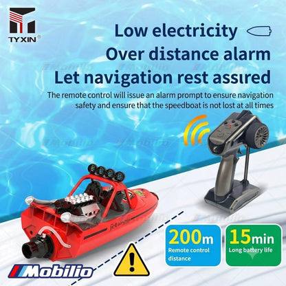 Storm TX725 Turbo Jet Pump High-Speed Speedboat RC Boat One Click Reset (Not Afraid of Flipping)