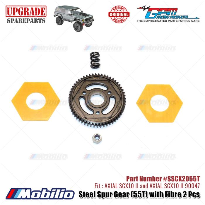 GPM Part Steel Spur Gear 55T 56T 57T #SSCX2055T #SSCX2056T #SSCX2057T RC Upgrade Axial SCX10 II Crawler Adventure