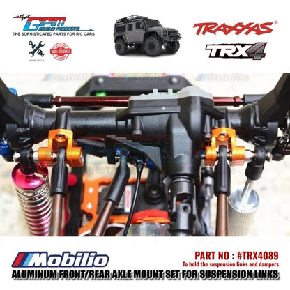 GPM Part #TRX4089 Aluminum Front Rear Axle Mount set for Suspension Links Traxxas TRX-4 Trail Crawler