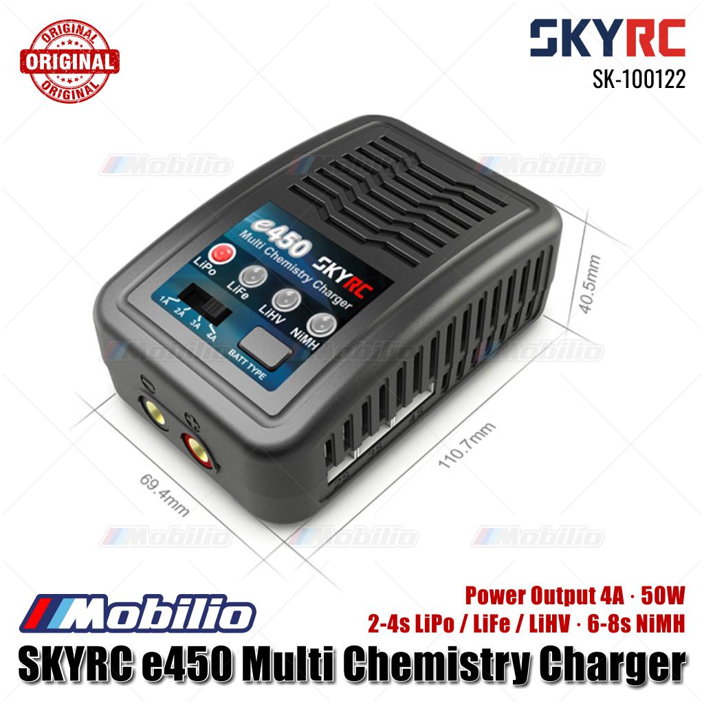SKYRC #SK-100122 e450 Multi Chemistry Charger 2-4s LiPo / LiFe / LiHV · 6-8s NiMH