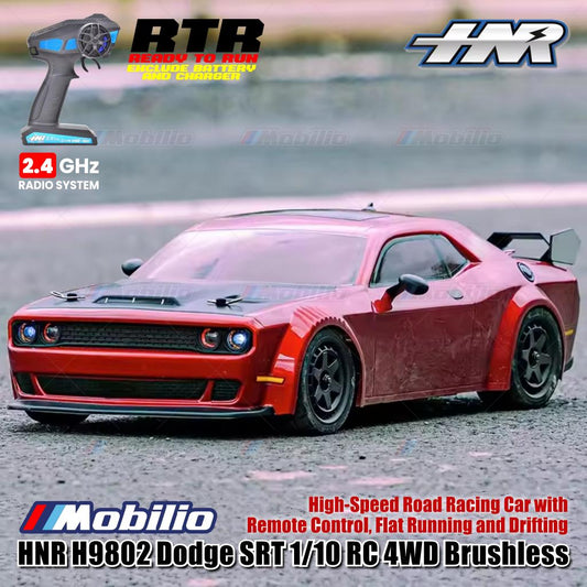 HNR H9802 Panther Dodge SRT 1/10 RC 4WD Brushless High-Speed Road Racing Car with Remote Control Flat Running and Drifting