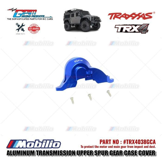 GPM Part #TRX4038GCA Aluminum Transmission Upper Spur Gear Case Cover Traxxas TRX-4 Trail Crawler
