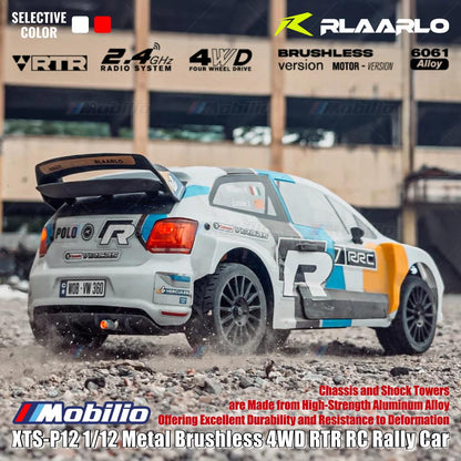 Rlaarlo XTS-P12 1/12 Metal Brushless 4WD RTR 2.4GHz RC Rally Car Remote Control