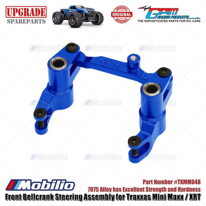 GPM Part #TXMM048 7075 Alloy Front Bellcrank Steering Assembly for Traxxas Mini Maxx / Mini XRT