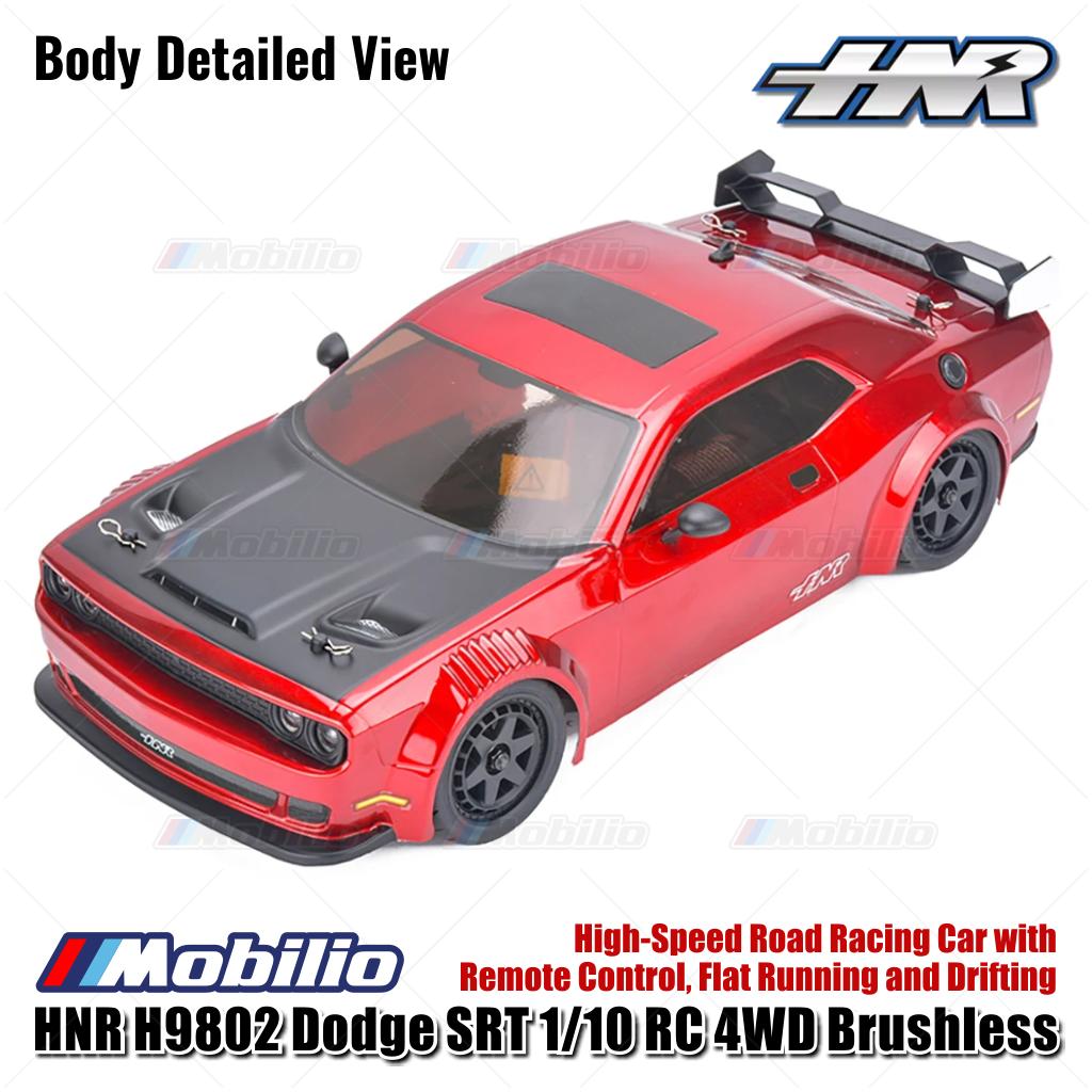 HNR H9802 Panther Dodge SRT 1/10 RC 4WD Brushless High-Speed Road Racing Car with Remote Control Flat Running and Drifting