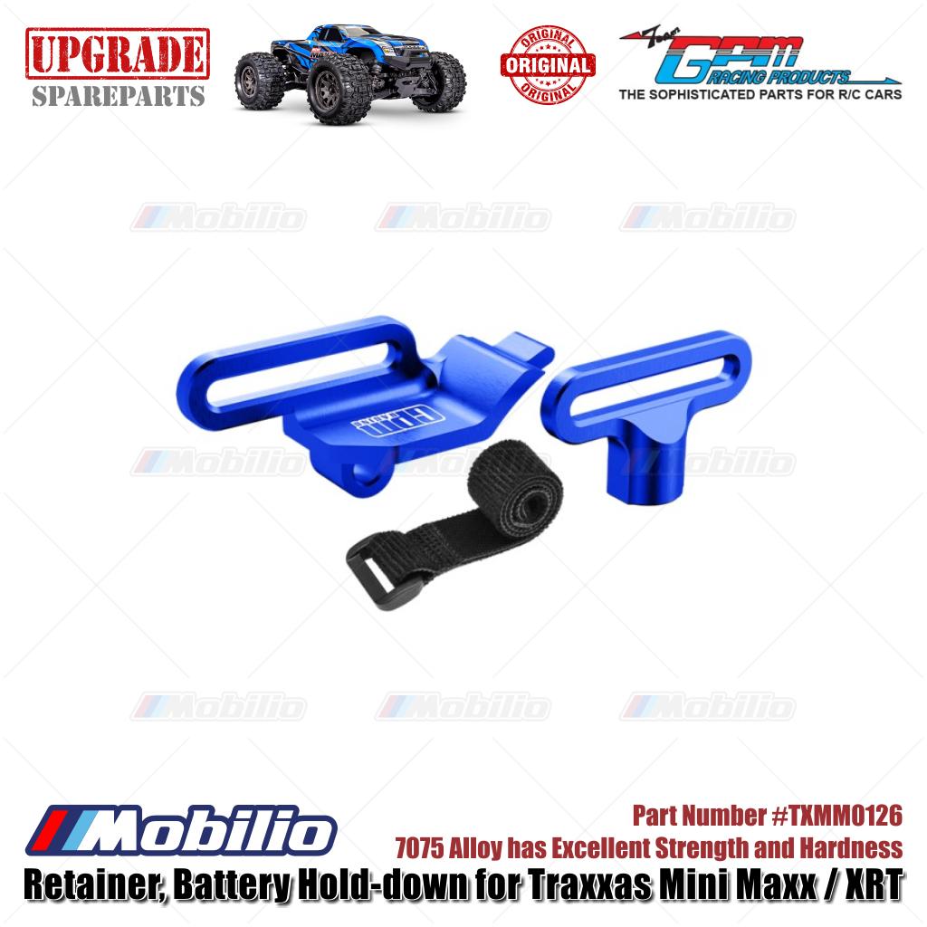 GPM Part #TXMM0126 7075 Alloy Retainer Battery Hold-down for RC Traxxas Mini Maxx / Mini XRT