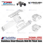GPM Part #H10333 Stainless Steel Chassis Skid Kit Thick 1mm for Vanquish 1/10 H10 Optic Yokohama Sparco RTR