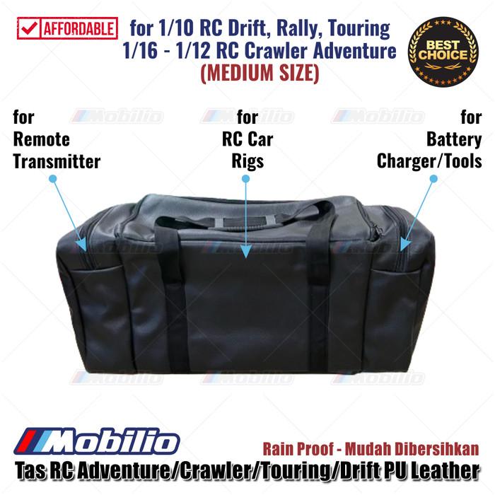 Tas Mobil RC Medium Size Adventure Crawler Rally Touring Drift Kulit PU Skala 1/16 1/12 1/10