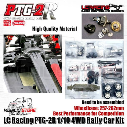 LC Racing PTG-2R 1/10 4WD Rally RC Car Pro Kit Unassembled
