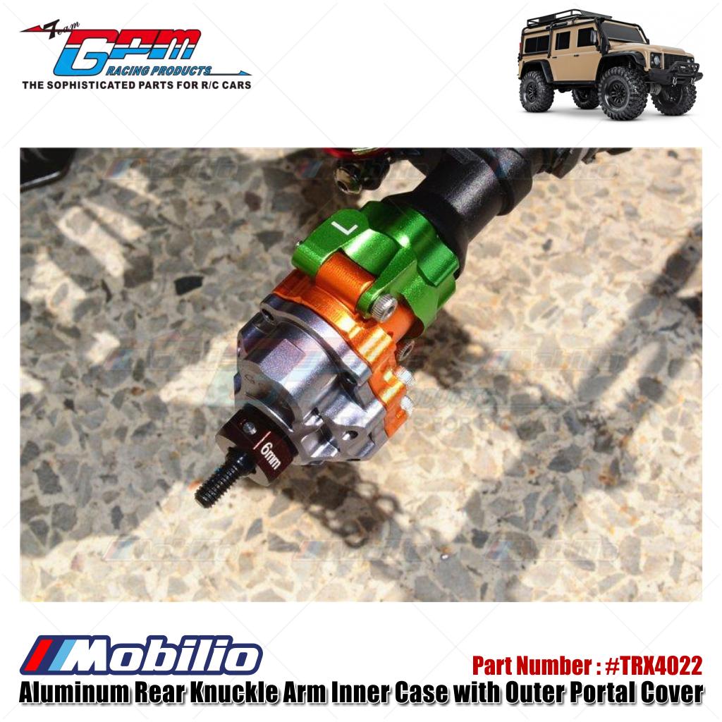 GPM Part #TRX4022 Aluminum Rear Knuckle Arm Inner Case with Outer Portal Cover for TRX-4 Trail Crawler / TRX-6 Upgrade Parts