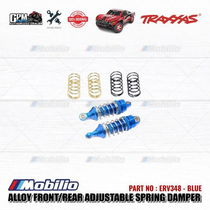 GPM Part #ERV348 Alloy Front/Rear Adjustable Spring Dampers for Traxxas 1:16 Mini E-REVO - 2Pcs
