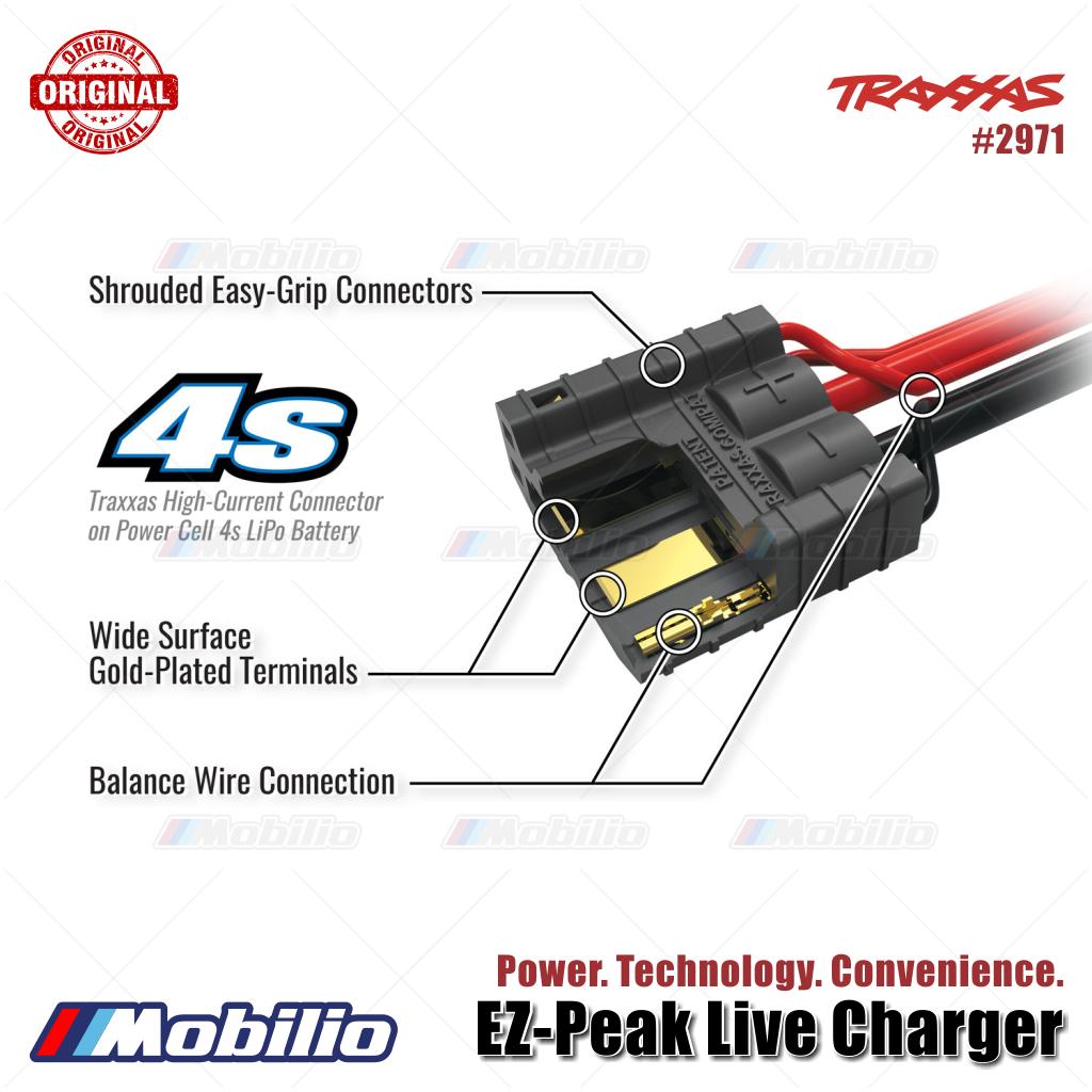 Traxxas Part #2971 EZ-Peak Live 12-amp NiMH LiPo Fast Charger with iD Auto Battery Identification and Bluetooth