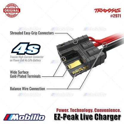 Traxxas Part #2971 EZ-Peak Live 12-amp NiMH LiPo Fast Charger with iD Auto Battery Identification and Bluetooth