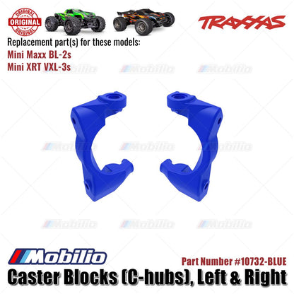 Traxxas Part #10732 Caster Blocks left-Right RC Mini Maxx BL-2S Mini XRT VXL-3S