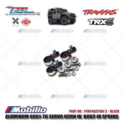 GPM Part #TRX4025TSN/3 Aluminum Servo Horn with Built-in Spring for Locking Differential RC Upgrade Traxxas TRX-4 TRX-6