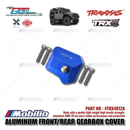 GPM Part #TRX4012A Aluminum Front / Rear Gearbox Cover Traxxas TRX-4 Trail Crawler