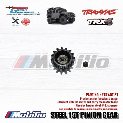 GPM Part Steel Pinion Gear 32P 9/10/11/12/14T Stronger and Durable for Traxxas TRX-4 TRX-6 1/10 Scale