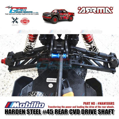GPM Part #MAM106RS Harden Steel Rear CVD Drive Shaft Arrma Mojave 6S BLX Desert Truck