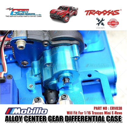 GPM Part #ERV038 Alloy Center Gear Differential Case for Traxxas 1:16 Mini E-Revo