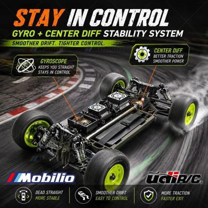 UDIR/C UD1203PRO Sierra 1/12 RC Short Course Truck 3S Brushless Fast RC Car with Gyro and Center Diff 4WD All Terrain Desert Truck RTR
