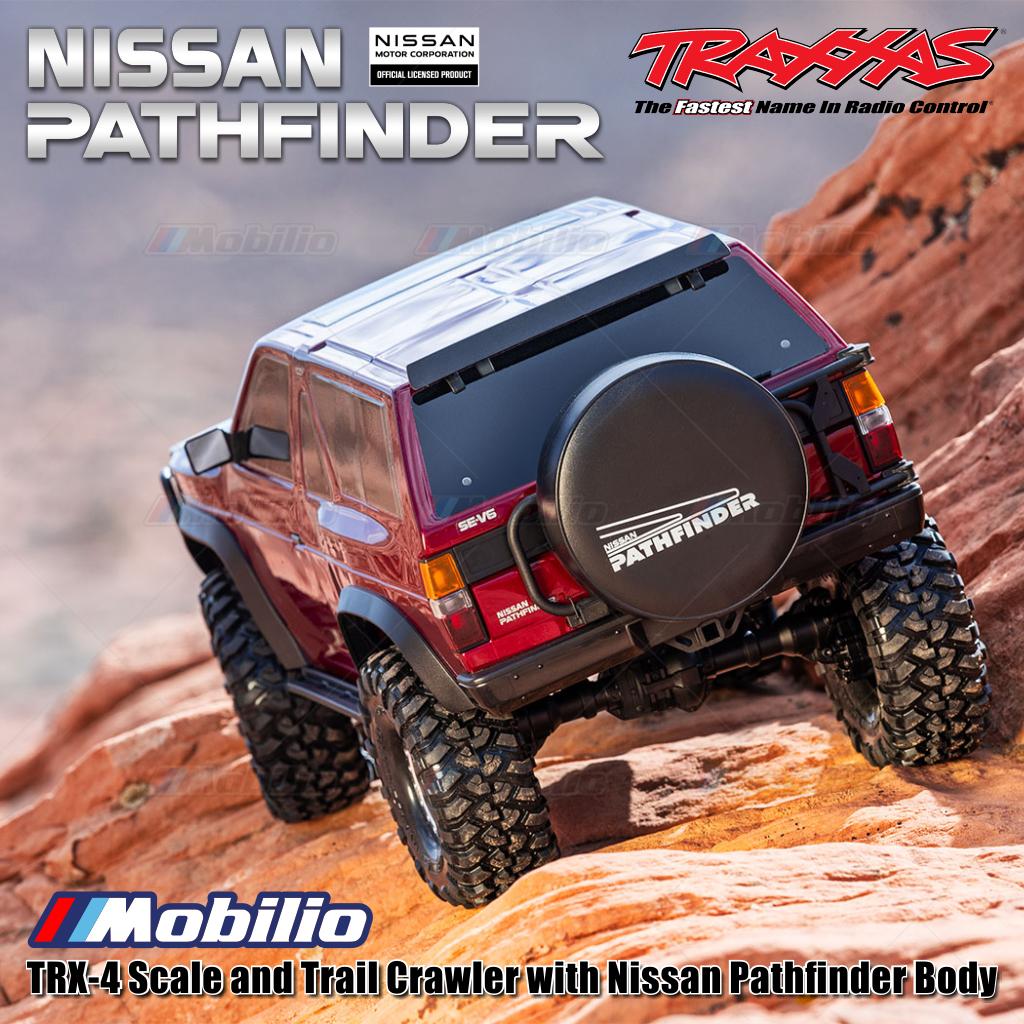 Traxxas 110056-4 TRX-4 Scale and Trail Crawler dengan Nissan Pathfinder RC 1/10 4X4 Tahan Air RTR 2.4GHz TQi Adventure