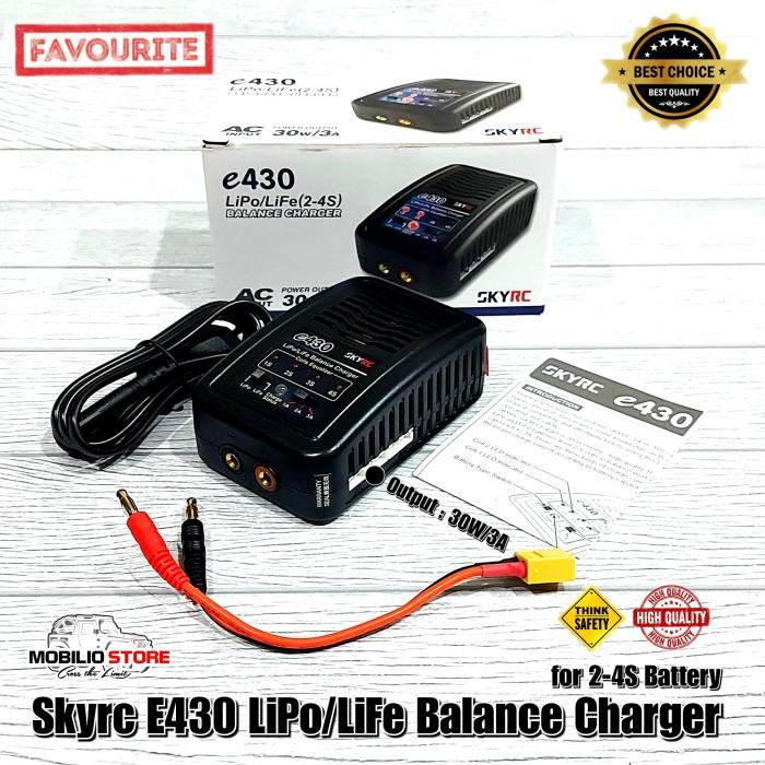 Skyrc e430 LiPo LiFe Pengisi Daya Baterai Keseimbangan Kompak Baterai 2S 3S 4S