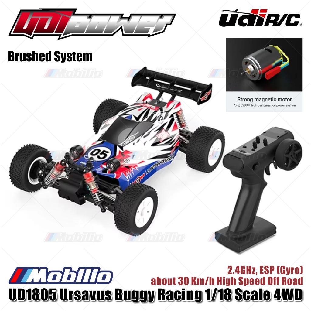 UDIR/C UD1805 / UD1805-Pro Ursavus Buggy Racing 1/18 Scale 4WD 2.4GHz ESP Gyro RC Car RTR
