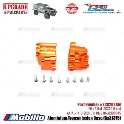 GPM Part #SCX2038M Aluminium Transmission Case AX31375 RC Upgrade Axial SCX10 II Crawler Adventure