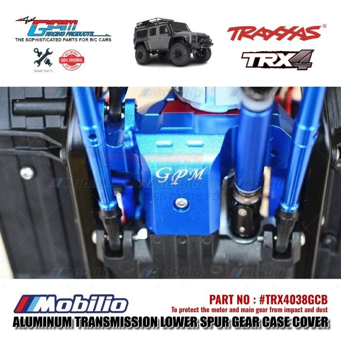 GPM Part #TRX4038GCB Aluminum Transmission Lower Spur Gear Case Cover Traxxas TRX-4 Trail Crawler