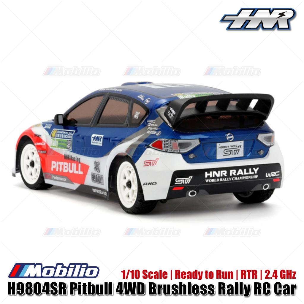 HNR H9804SR Pitbull 4WD Brushless Rally RC Car 1/10 Scale Ready to Run RTR 2.4 GHz