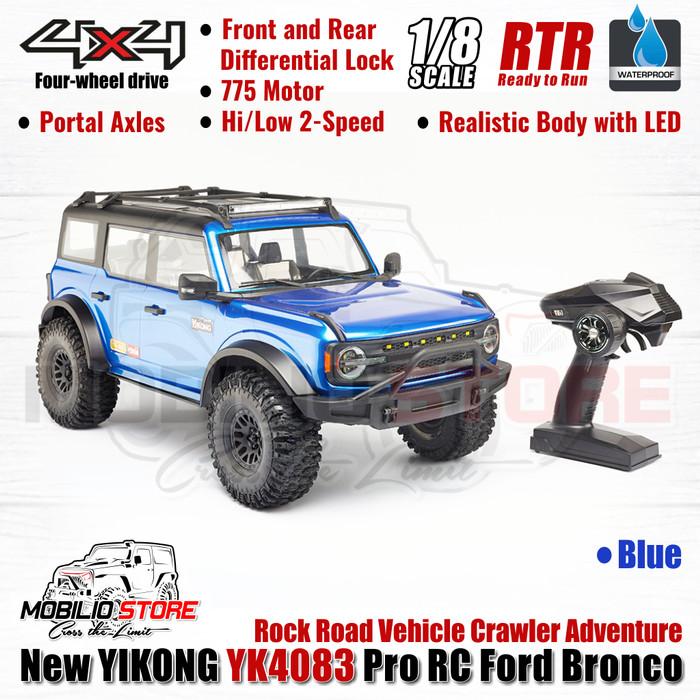Yikong YK-4083 Ford Bronco 1/8 Scale RTR RC Rock Road Vehicle Crawler