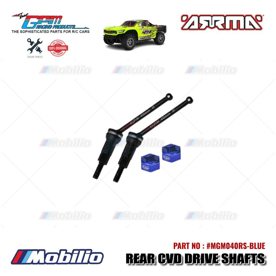 GPM Part #MGM040RS Carbon Steel Rear CVD Drive Shafts 40mm with Alloy Wheel Hex Arrma Mojave Grom Mega Desert Truck  Remote Control