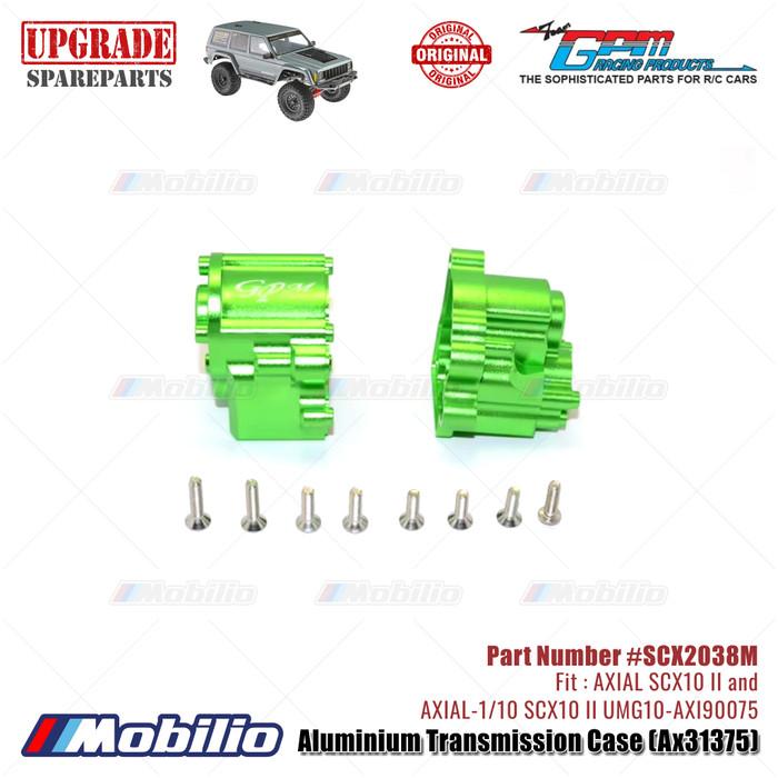 GPM Part #SCX2038M Aluminium Transmission Case AX31375 RC Upgrade Axial SCX10 II Crawler Adventure