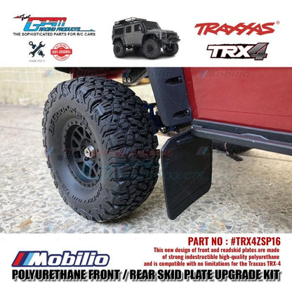 GPM Part #TRX4ZSP16 Polyurethane Front / Rear Skid Plate Upgrade Kit Traxxas TRX-4 Crawler Adventure