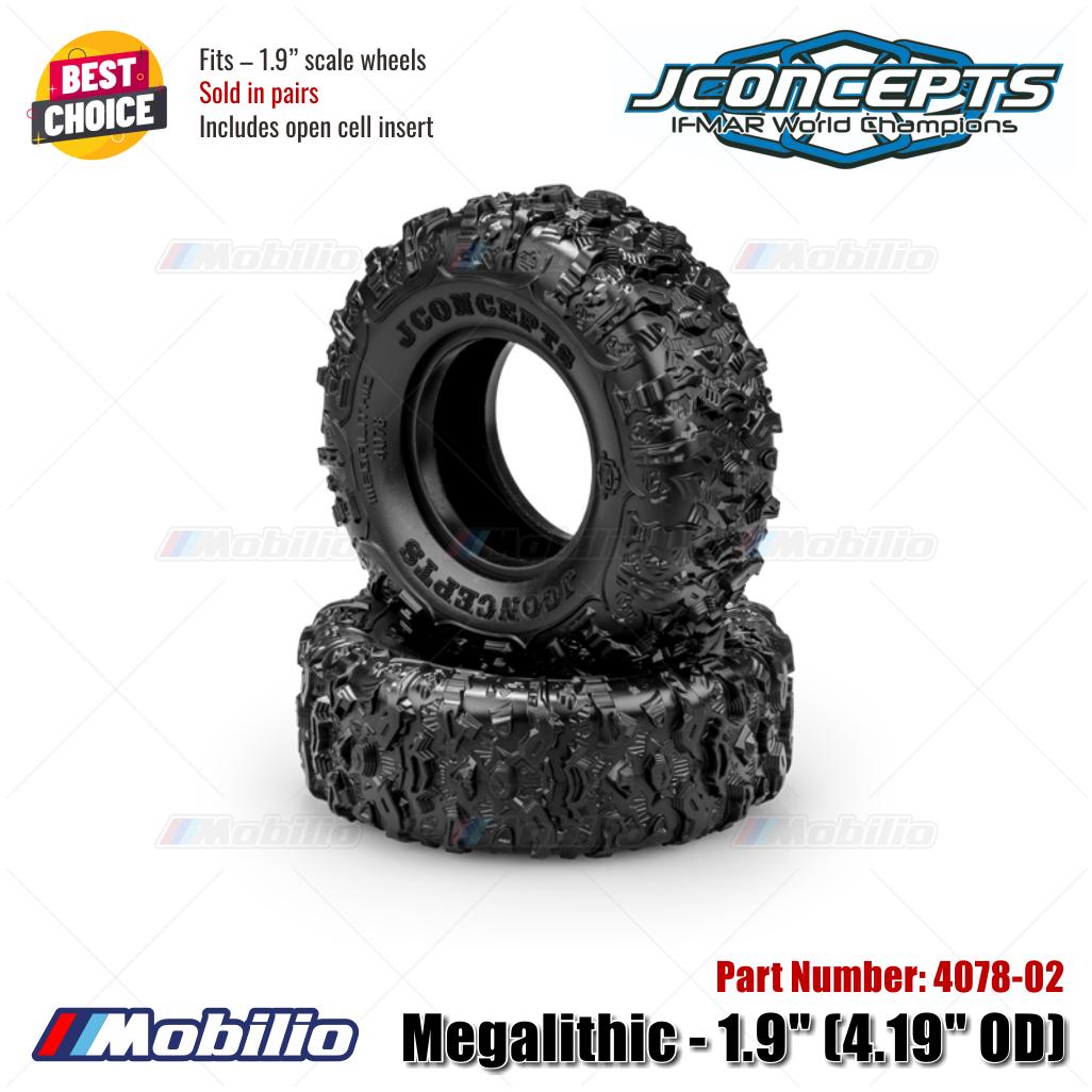 JConcepts #4078-02 Megalithic - 1.9" (4.19" OD) Fits – 1.9" Scale Wheels