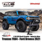 Traxxas 92076-4 TRX4 All New 2021 Bronco 4x4 1/10 RTR Rock Crawler Clipless