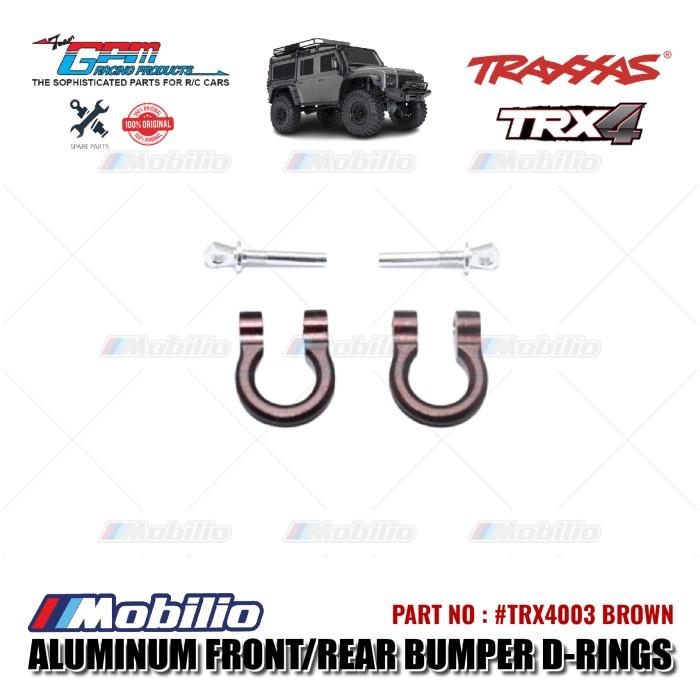 GPM Part #TRX4003 Aluminum Front/Rear Bumper D-rings - 2 Pcs for Traxxas TRX4 Crawler Car