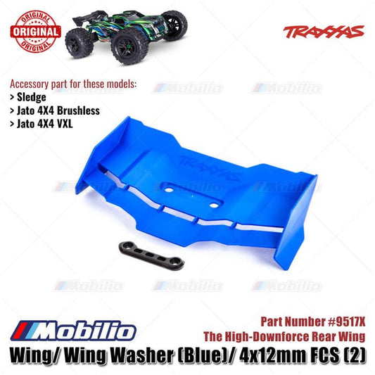 Traxxas Bagian #9517X Sayap Belakang Downforce Tinggi untuk Sledge Monster Truck Jato Buggy