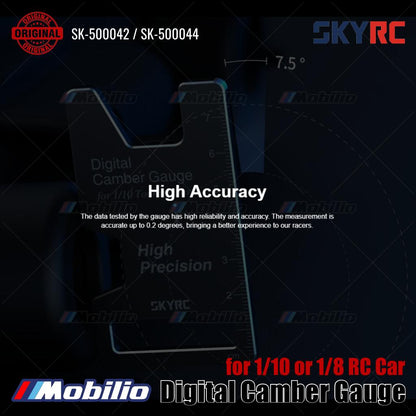 SKYRC Bagian #SK-500042 / SK-500044 Pengukur Camber Digital untuk Mobil RC 1/10 atau 1/8
