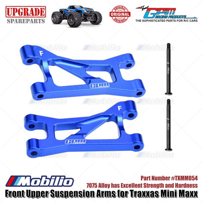 GPM Part #TXMM054 7075 Alloy Front Upper Suspension Arms for RC Traxxas Mini Maxx