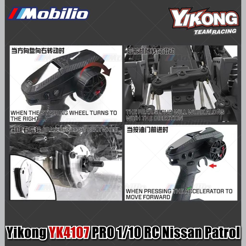 Yikong YK4107 PRO 1/10 RC Rock Road Vehicle Crawler Adventure 2.4GHz RTR Remote Control