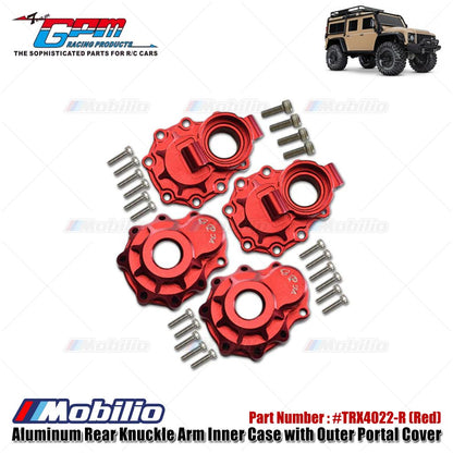 GPM Part #TRX4022 Aluminum Rear Knuckle Arm Inner Case with Outer Portal Cover for TRX-4 Trail Crawler / TRX-6 Upgrade Parts