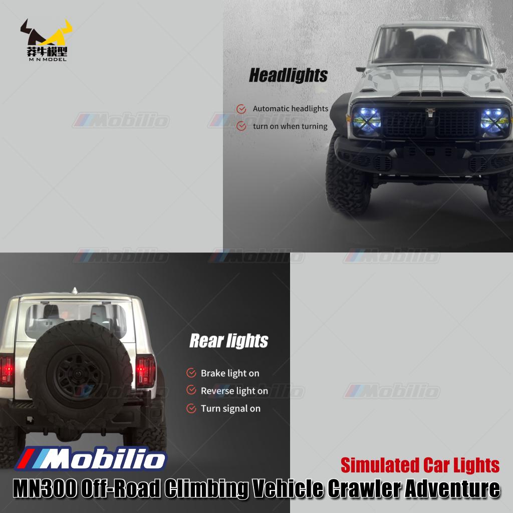 TopFire MN300 Tank 300 Top Fire Off-Road Climbing Vehicle Crawler Adventure 1/12 Scale RC Car RTR 2.4GHz Full Proportional Waterproof Available Mobilio
